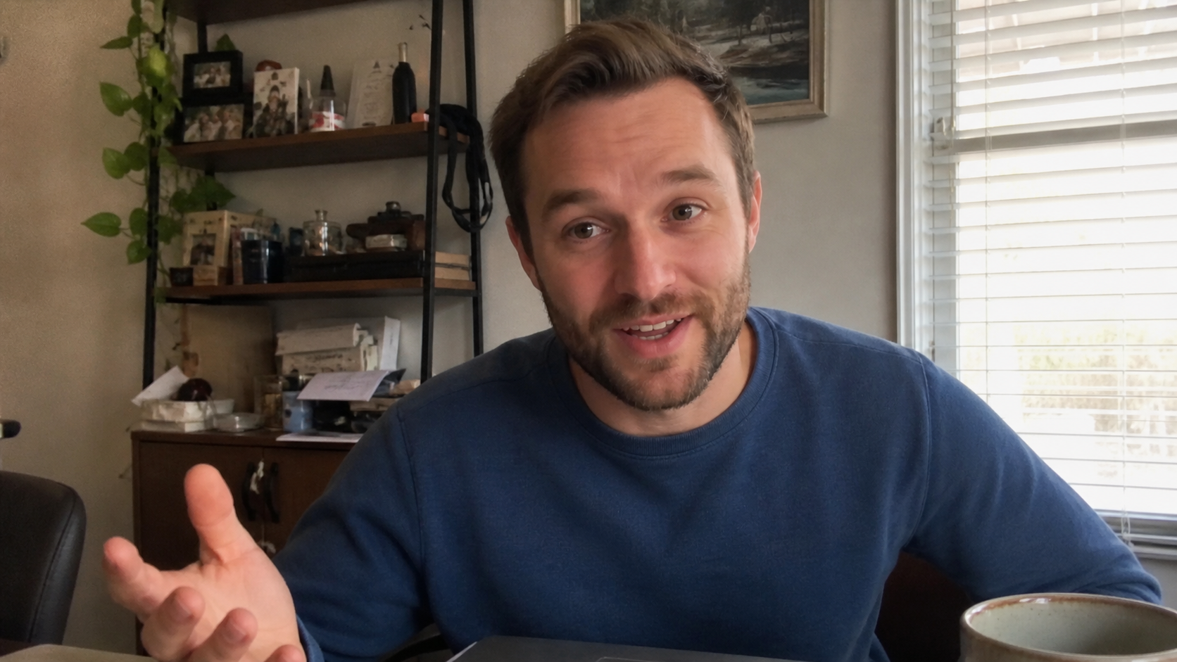 Client Jonah speaking naturally during a coaching call